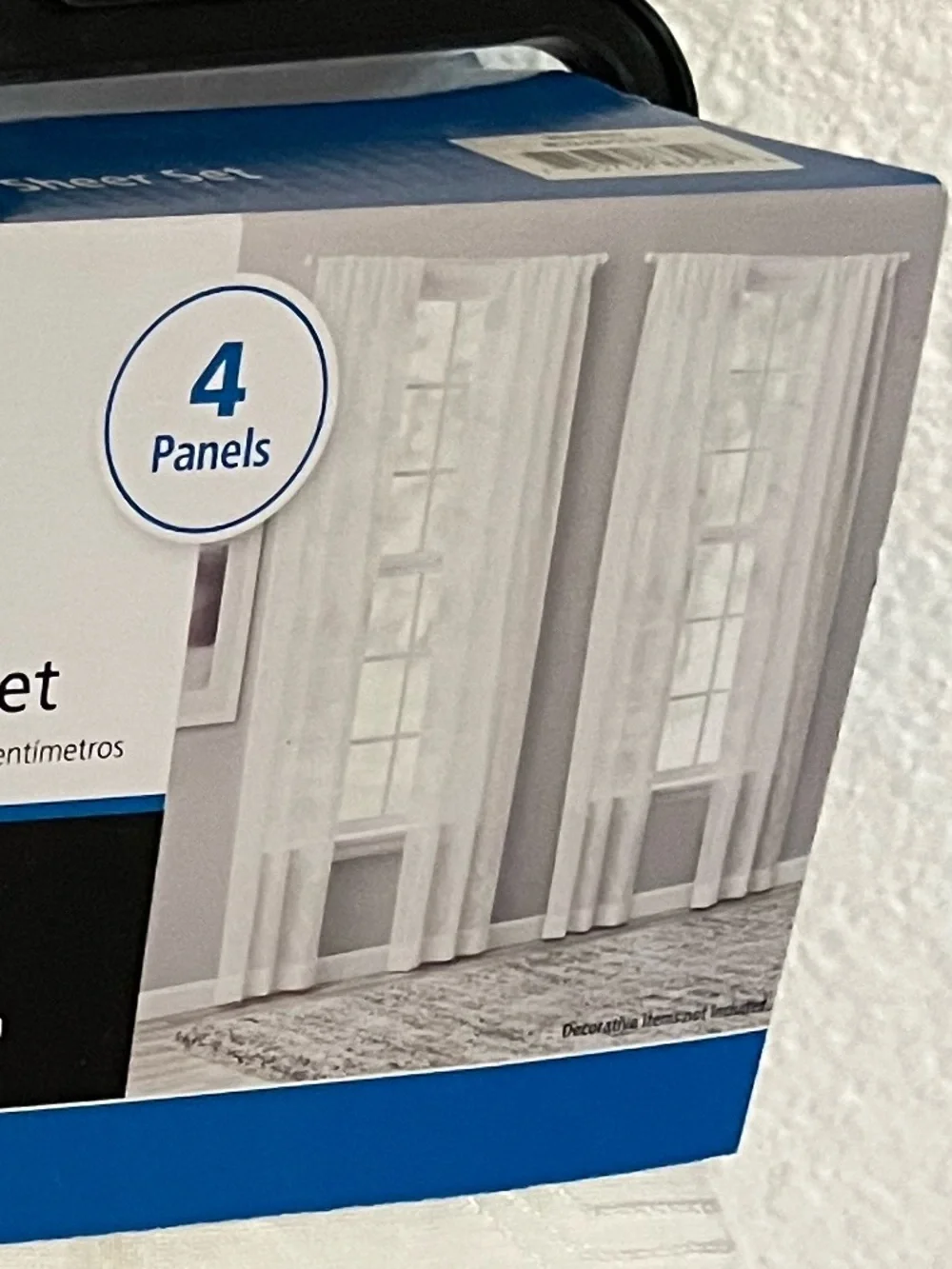 Mainstays White/Ivory Sheer Panel Set(s) - purchase includes all 3 sets!  NWT!